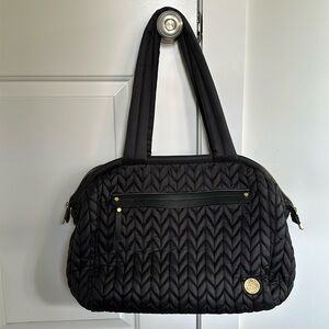 HAPP Paige Carryall Diaper Bag BLACK